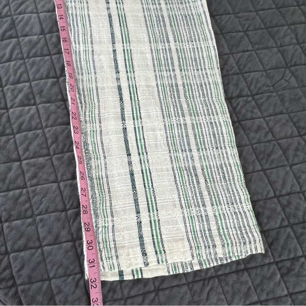 Sundance Pants Women’s XL Gigi Lightweight Relaxed Stripe green White  K - Picture 8 of 8